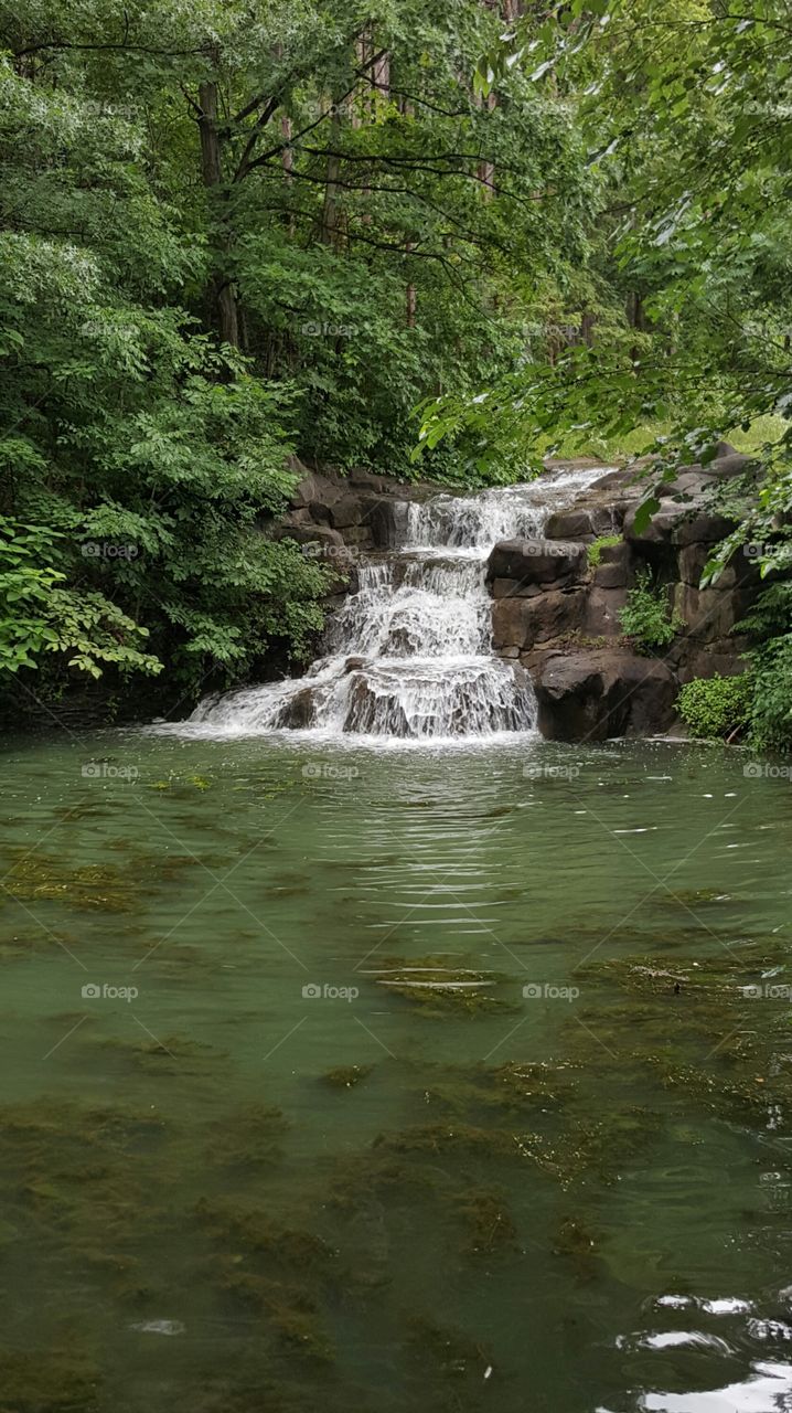 Waterfall at Twin Lakes