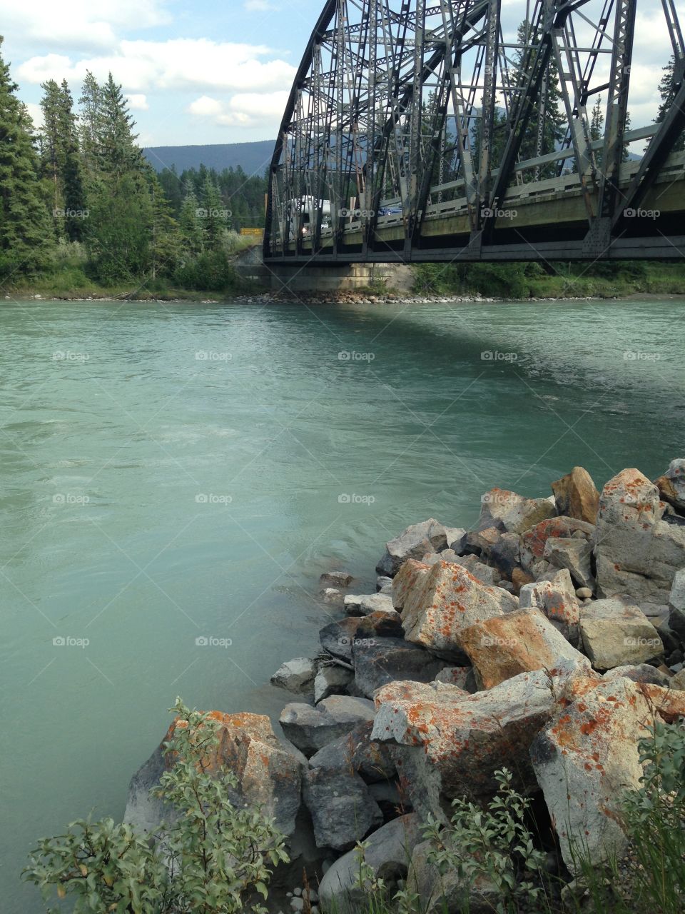 Turquoise watered river