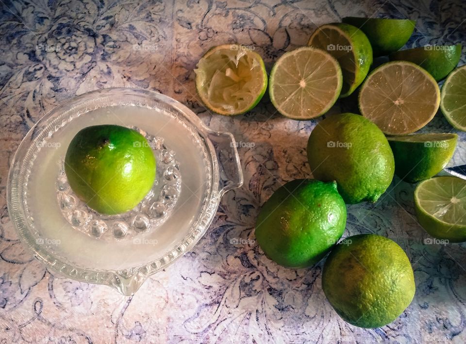 Limes and Juicer