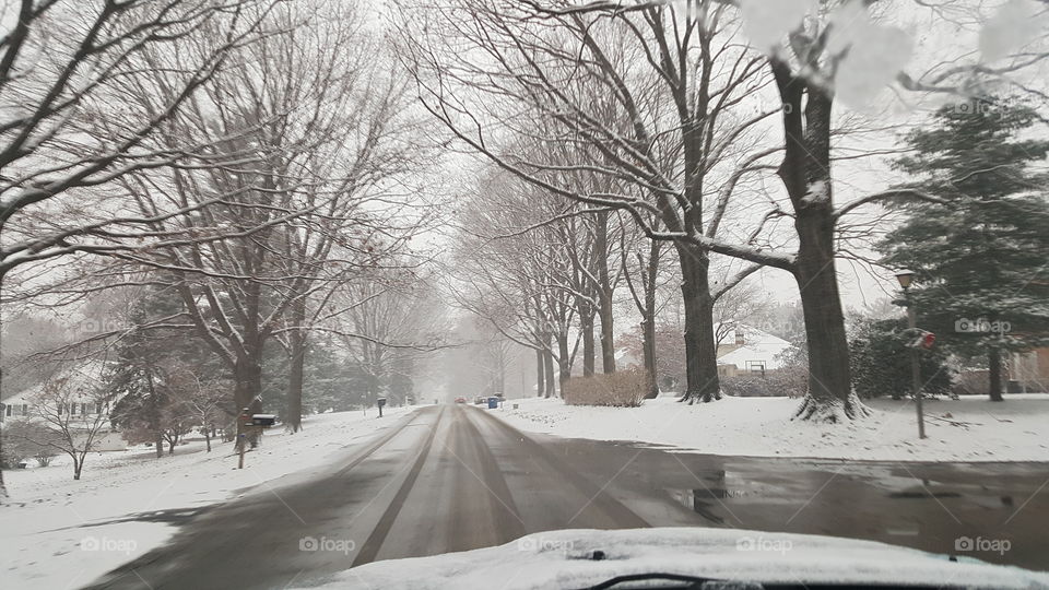 Winter drive in PA