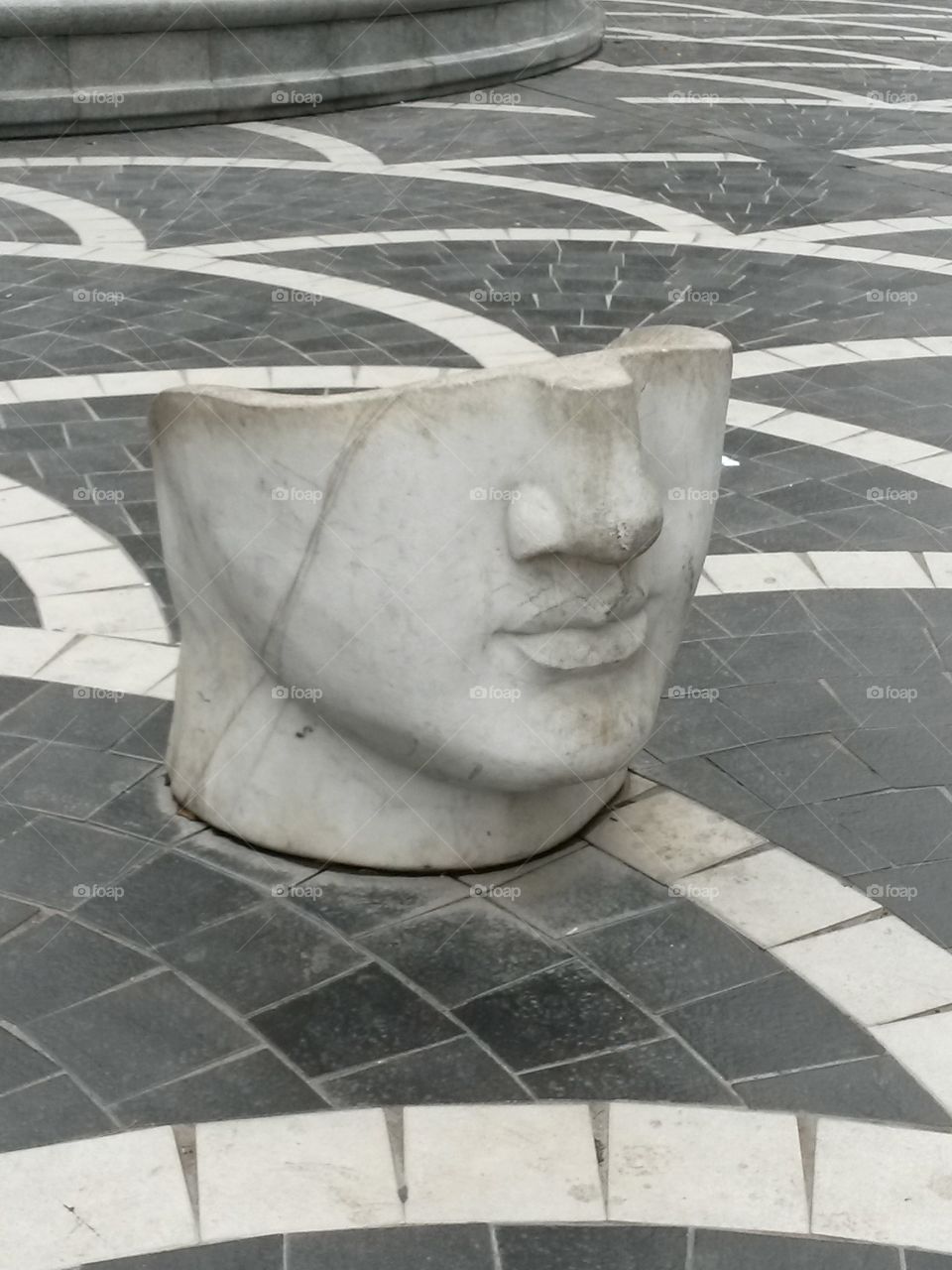 Stone sculpture in Baku