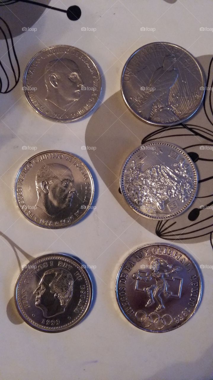 Silver coins restaurated