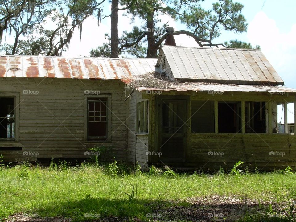 Old homestead in ruins