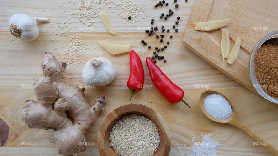 Spices and ingredients