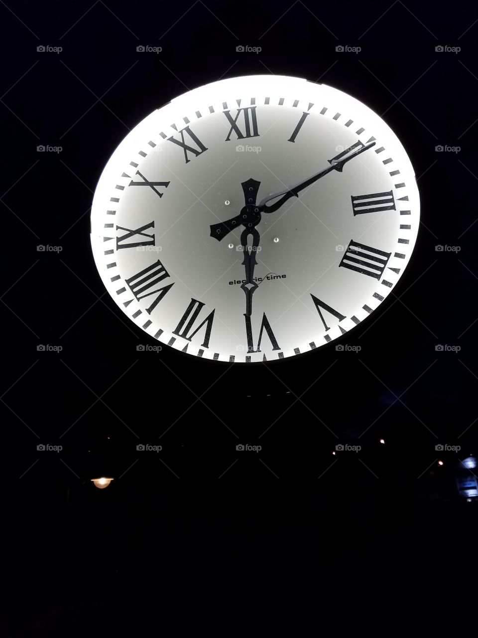 Light up clock