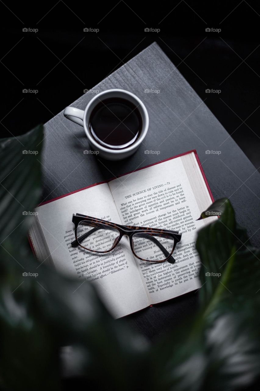 Books|books with eyeglass|glass top of books|books and coffee|book and eye glass