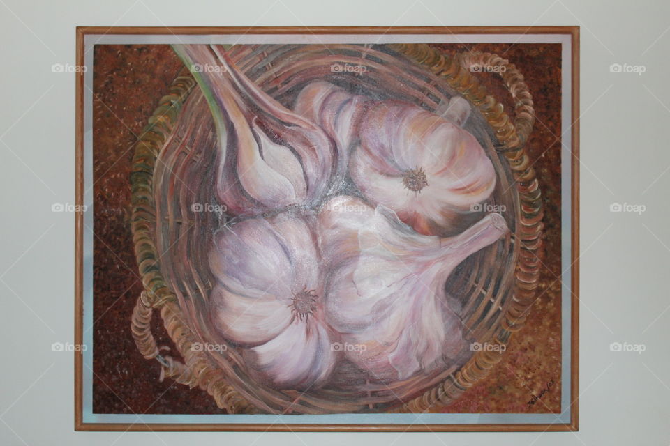 “Garlics” Oilpainting by J.G