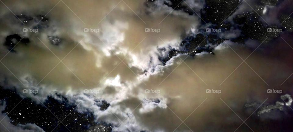 A cold night in December reminding me #every cloud has a silver lining. 