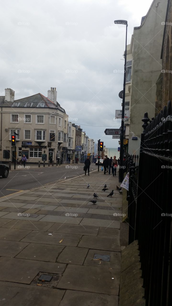 Street, City, Architecture, People, Building