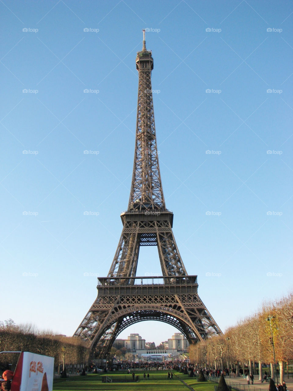 paris sky trees metal by angeljack