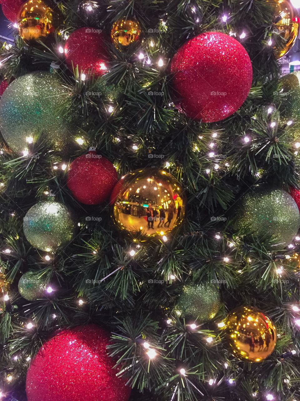 Christmas tree ornaments.