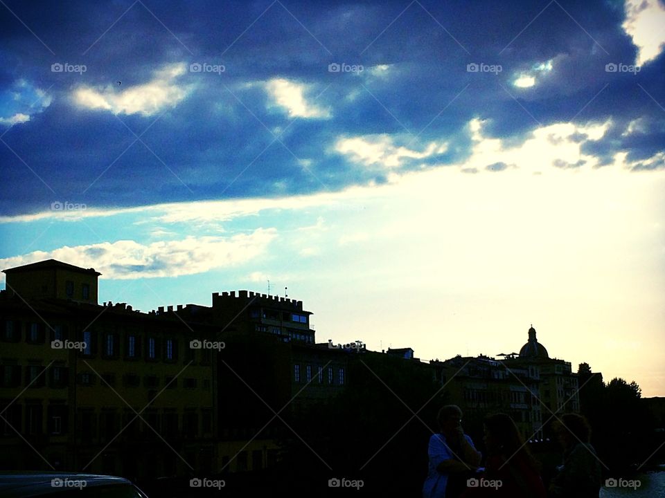 Dusk setting over Florence 
