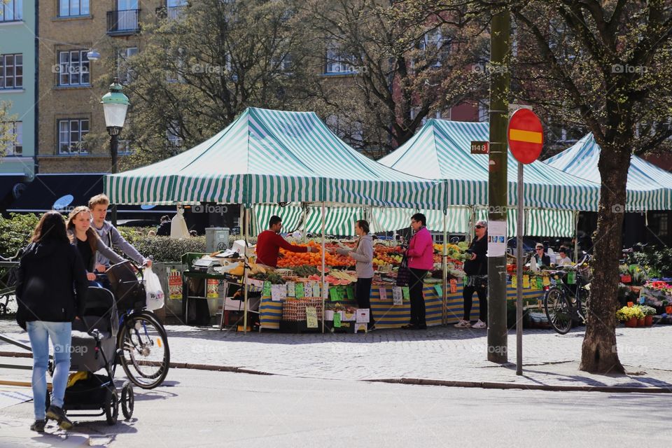 Food market in Malmö