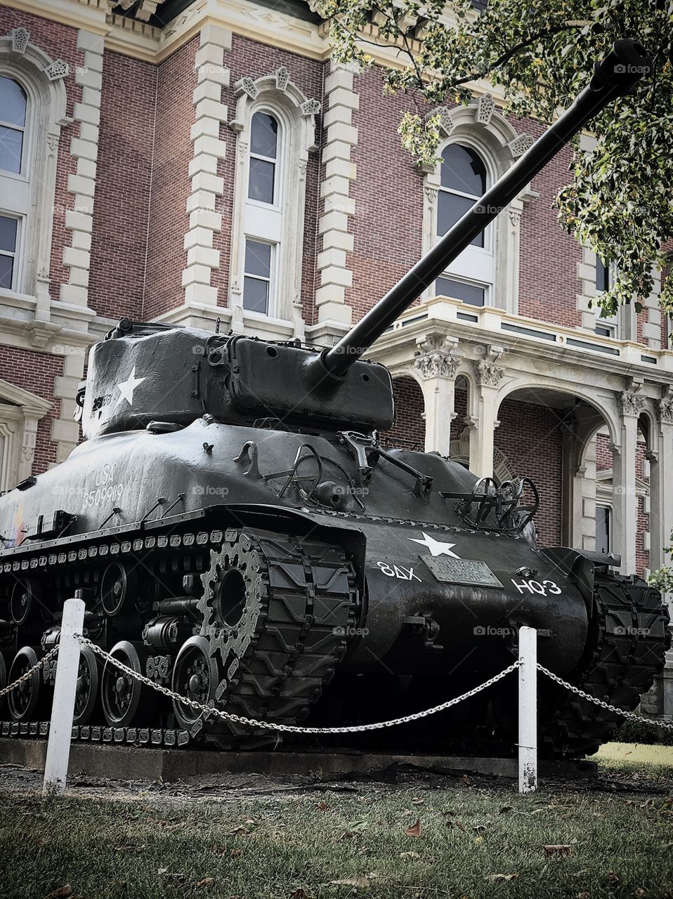 Old war tank