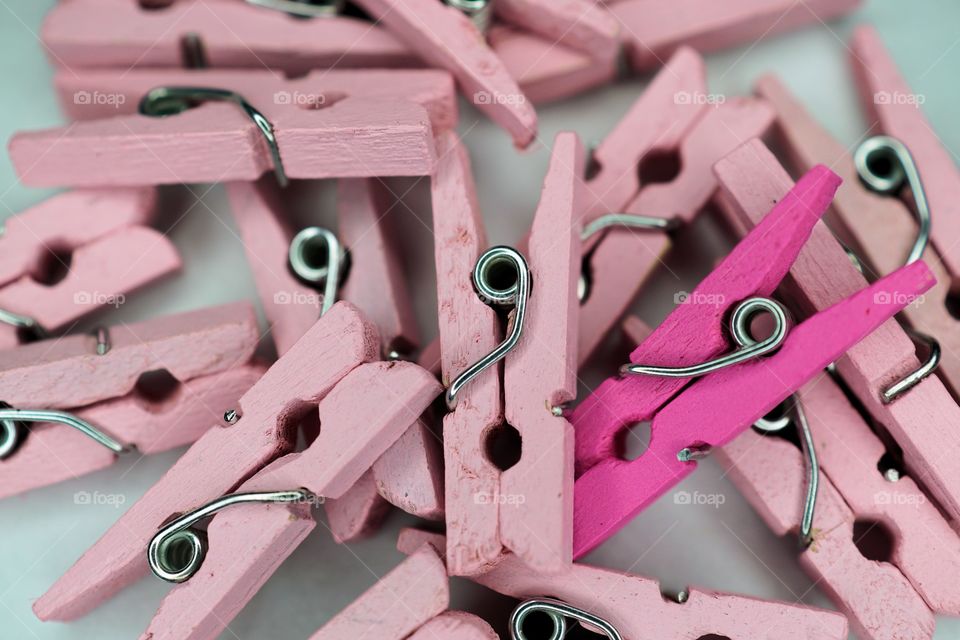 Pink clothes peg