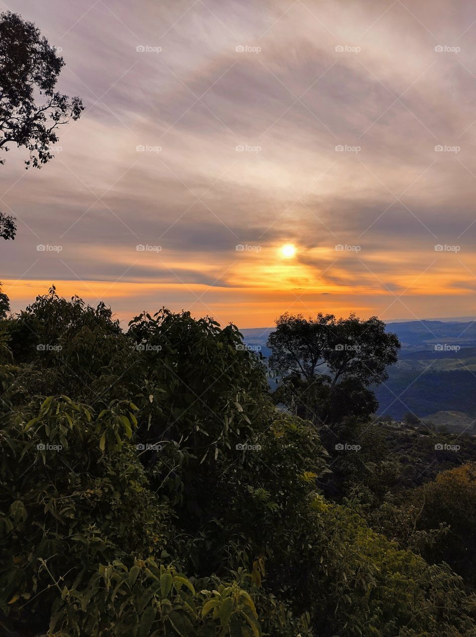 verão e pôr do sol