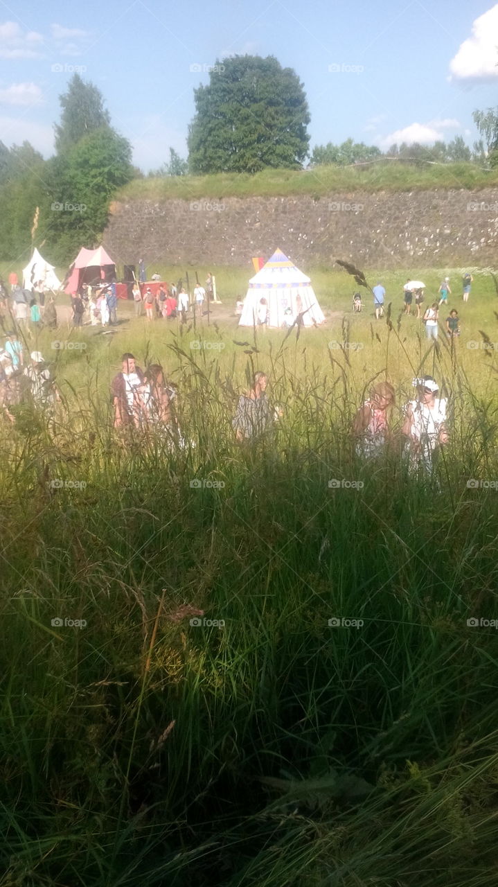 Summer medieval festival in Vyborg