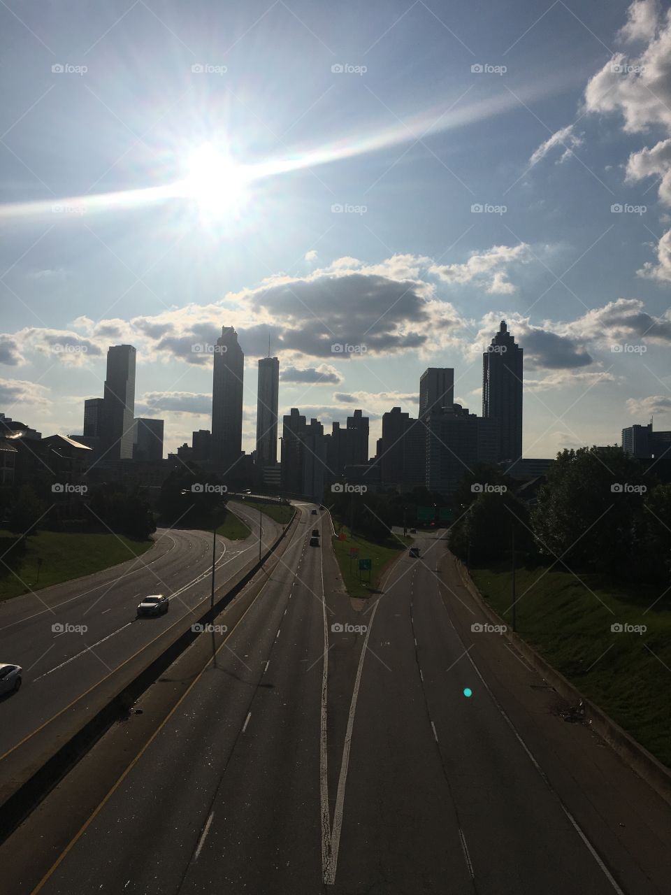 The city of Atlanta seen in the walking dead