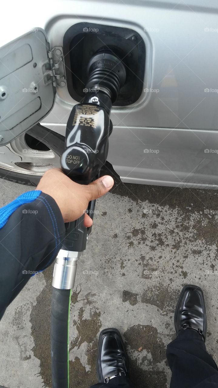 pumping gas