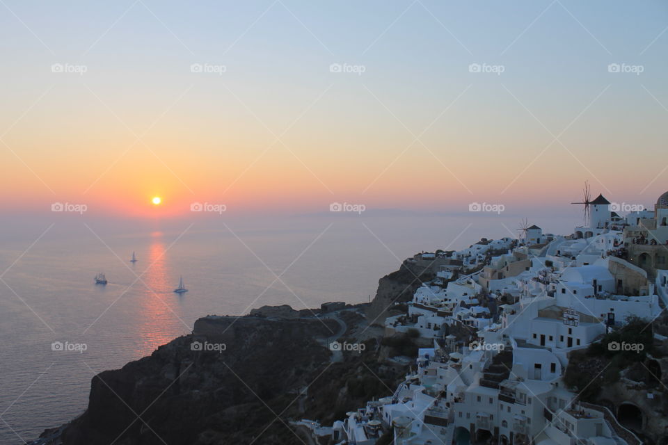Santorini Sunset Greece 