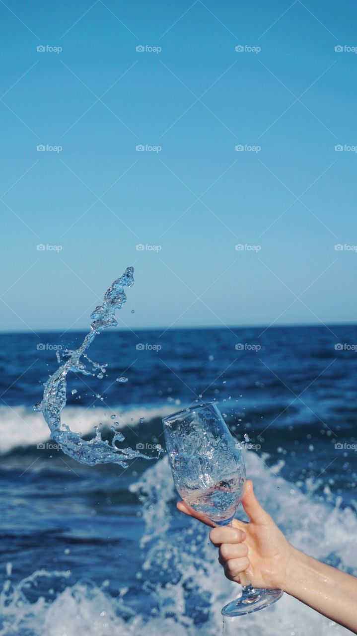 Water#sea#splash#glass#blue