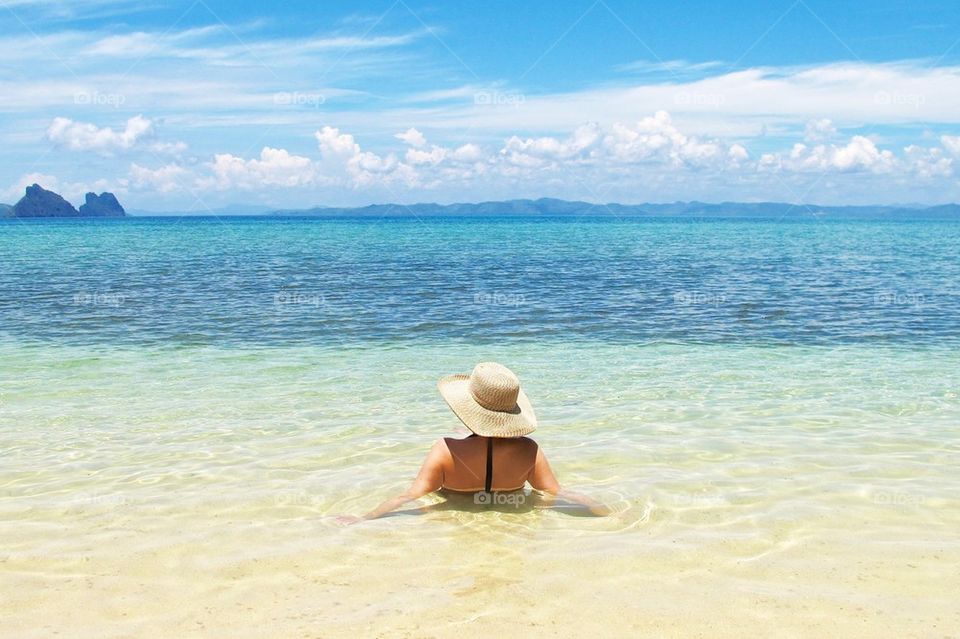 Relaxing in Tropical Waters