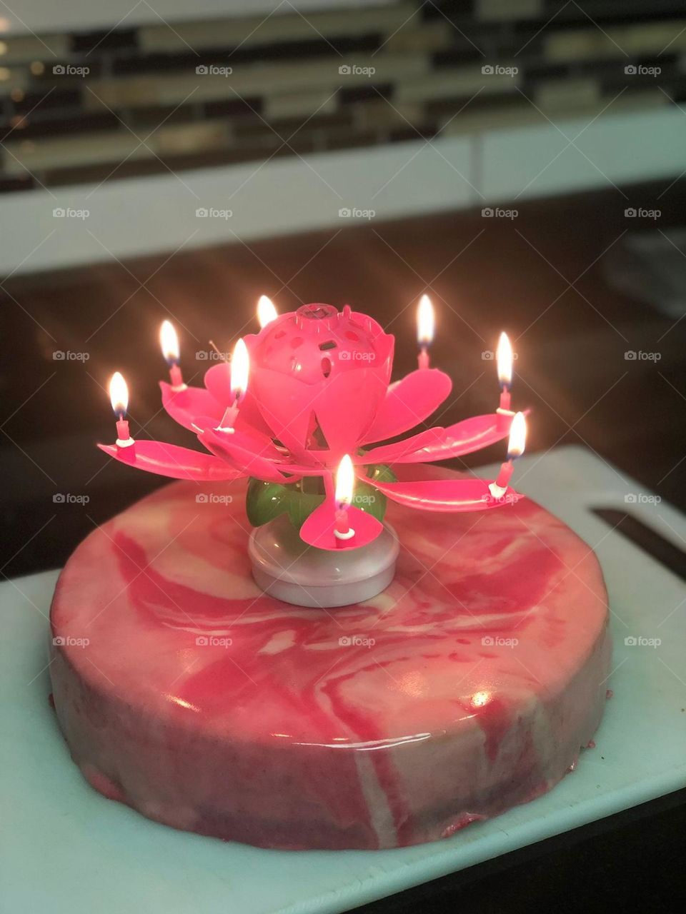 Birthday red cake