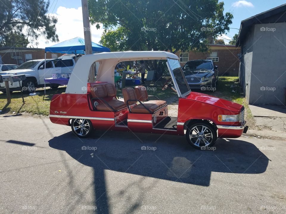 Cadillac golf cart