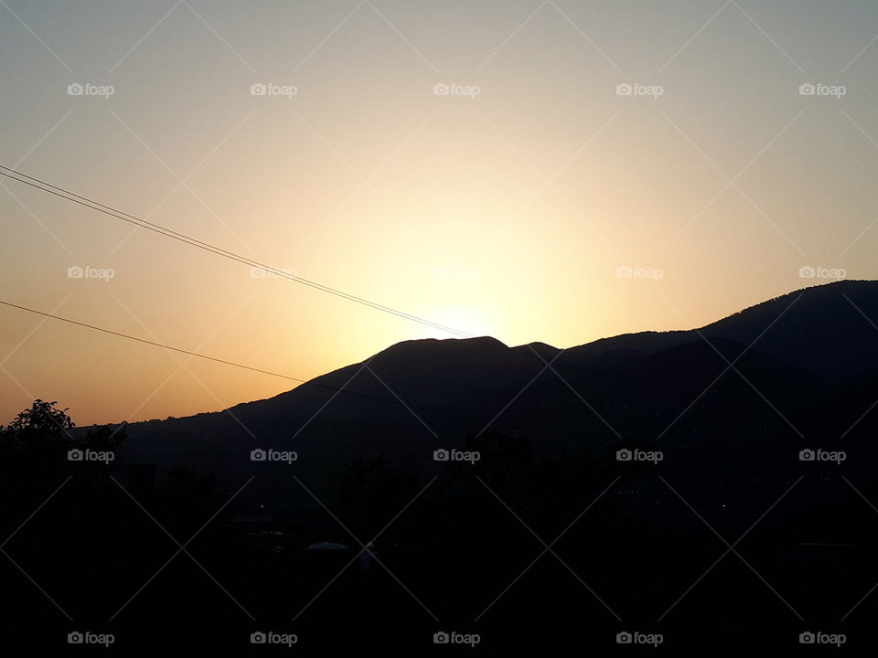 Sunset above Zenica