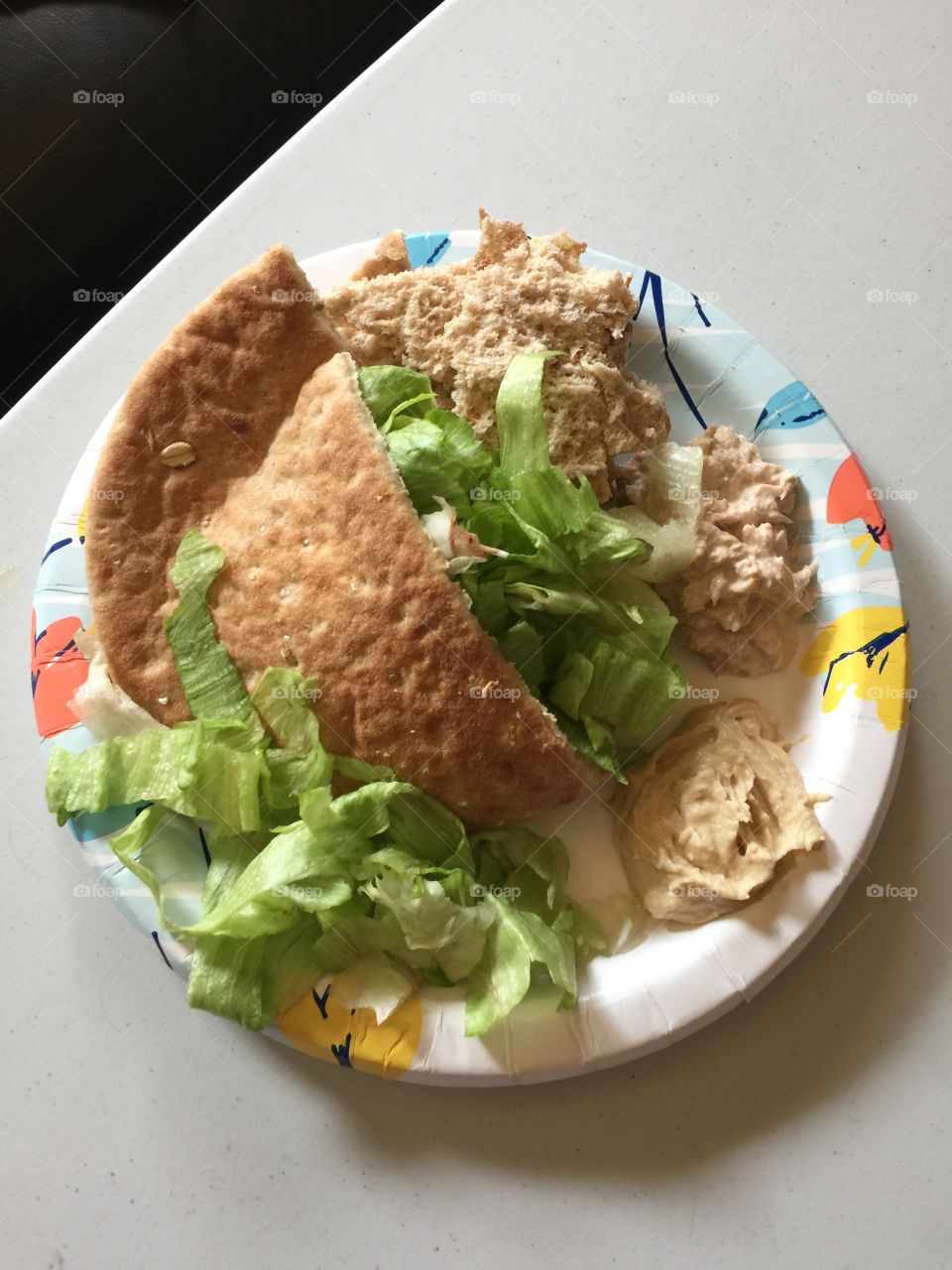 Pita Sandwich with Hummus