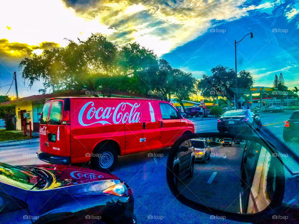 Coca-Cola Delivery Van metallic photo