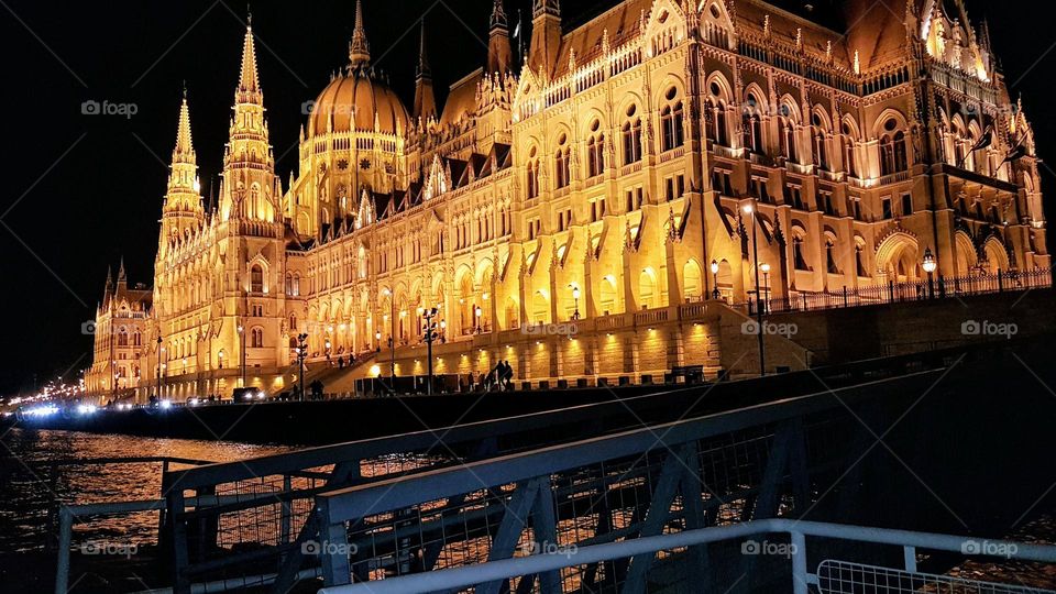 Budapest Parliament night