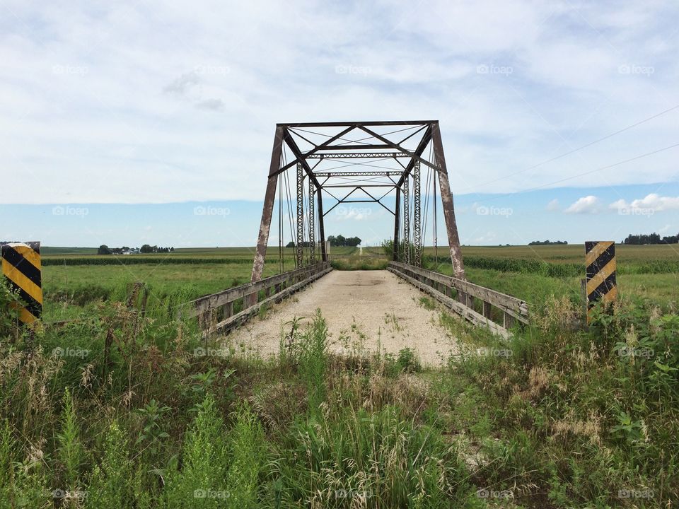 Old Elm Avenue Bridge Crossing Beaver Creek in Butler County, Iowa. Built ca. 1910. 