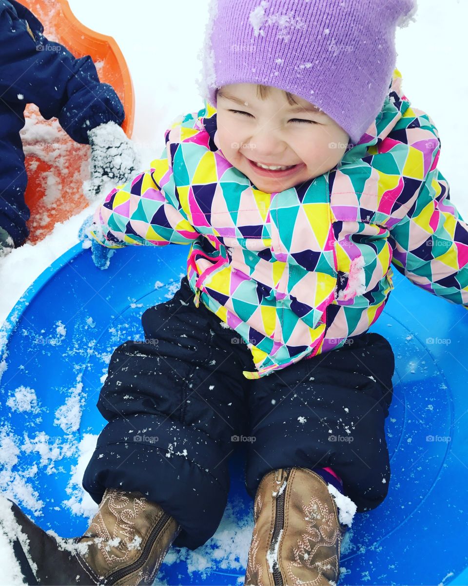 Toddler snow day fun 
