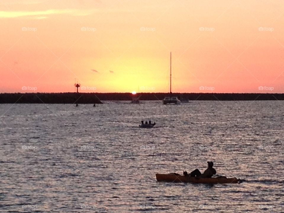 Sunset at Oceanside Harbor, Ca