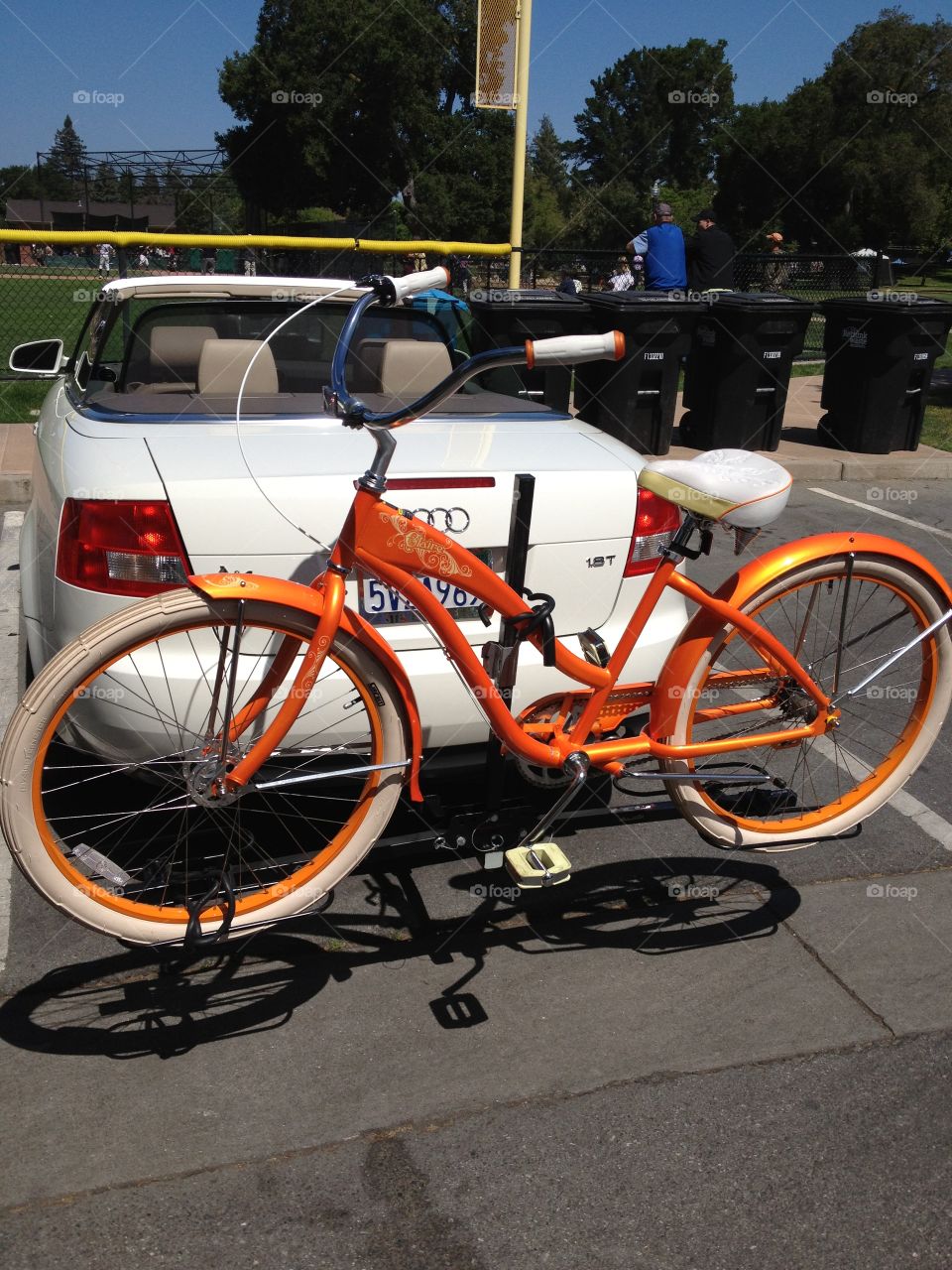 Hitch. Custom hitch on my Audi Cabriolet