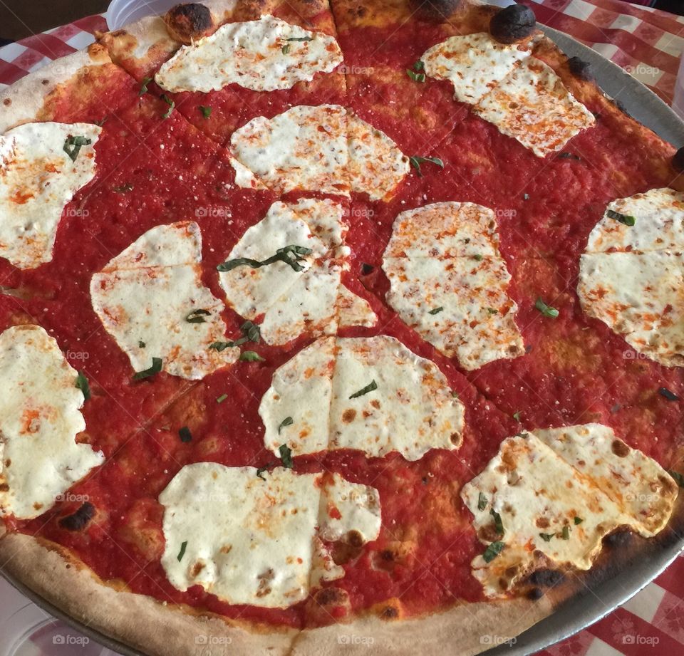 Margherita pizza in New York City