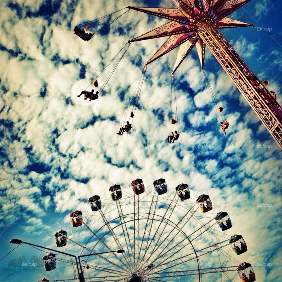 clouds rollercoaster theme park easter show by Chriz