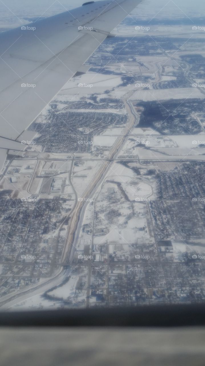 Above the clouds. Midwest. USA 