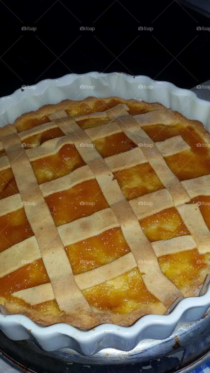 Italian crostata cake