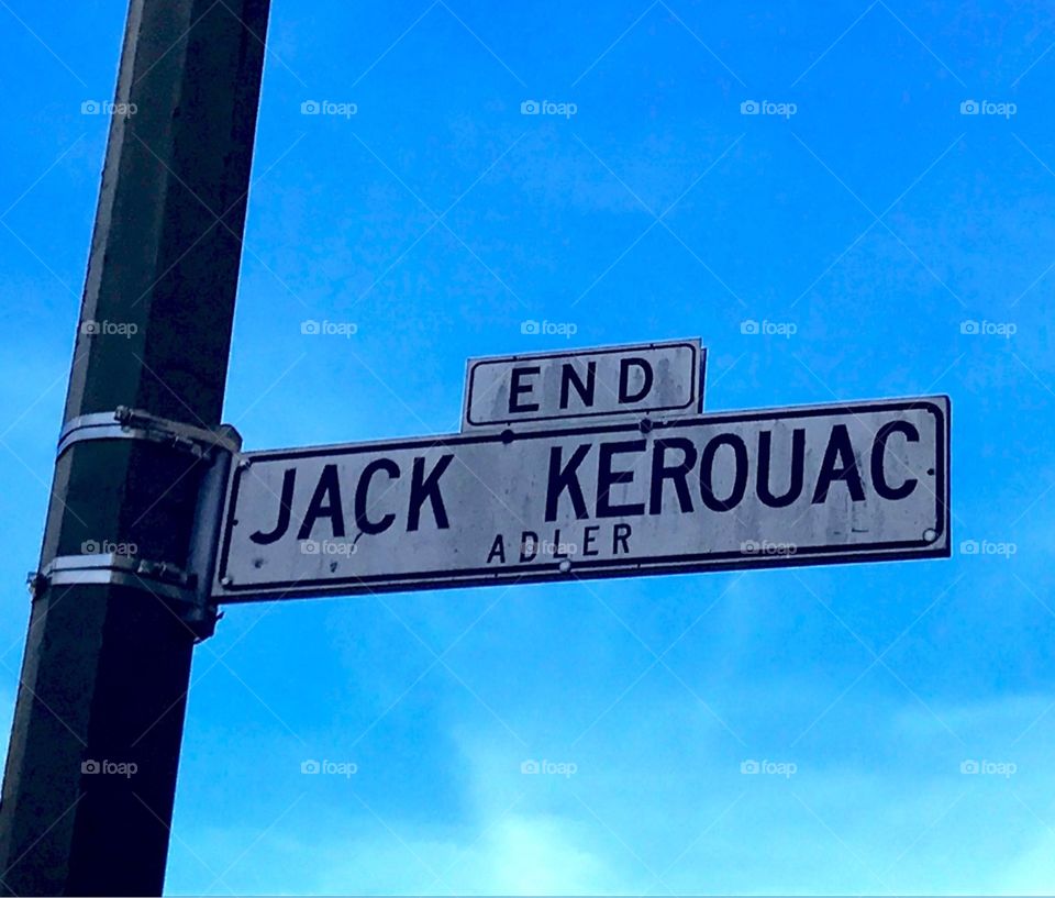 Jack Kerouac Street sign San Francisco