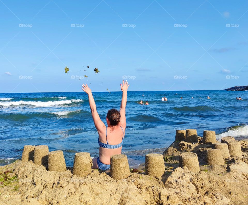 Beach sand fun