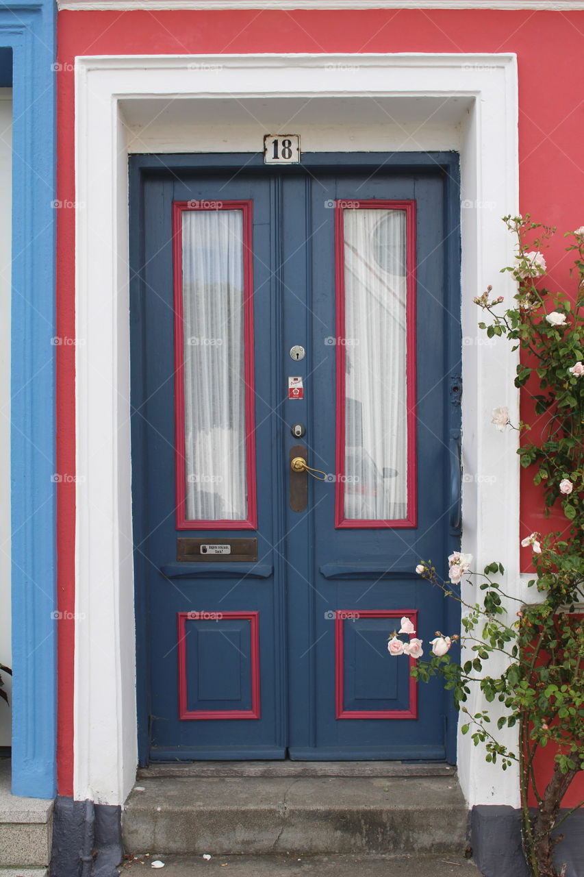 Blue door inYstad, Skåne