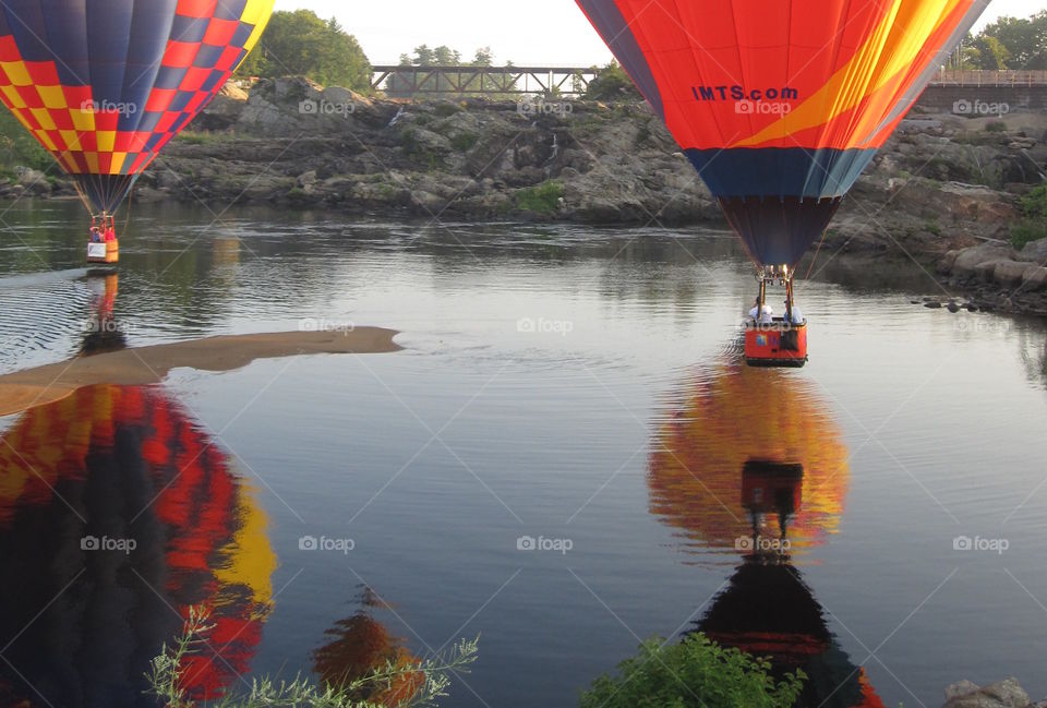 Splash and Dash. Splash and Dash in the Androscoggin River during the Great Falls Balloon Festival