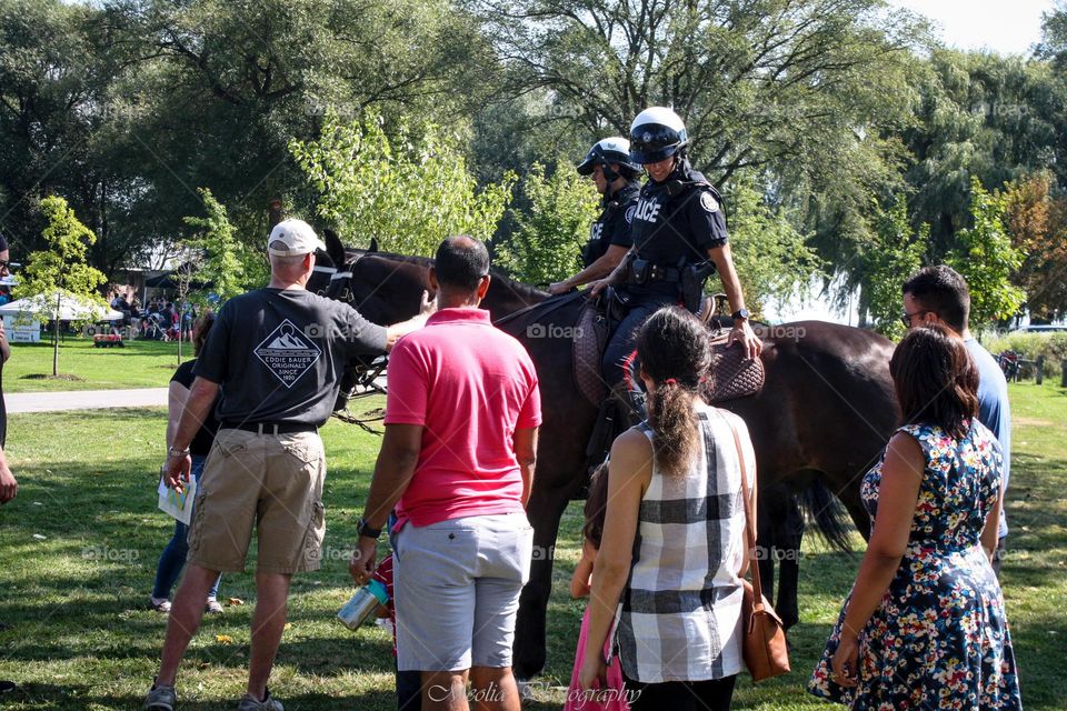 Women police officers at work