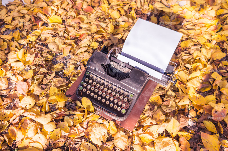 Old typewriter for writers