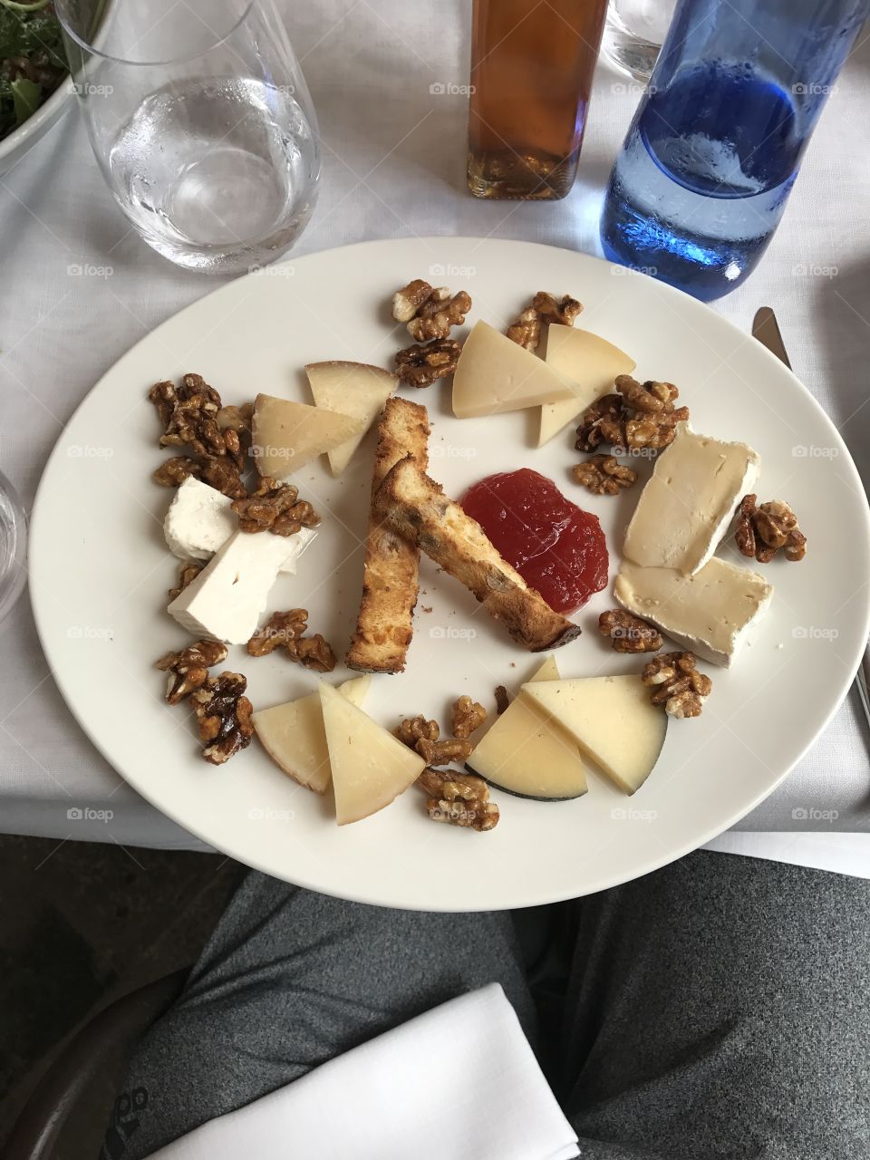 Walnut with cheese slice