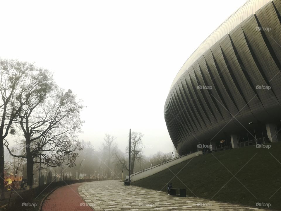 Modern stadium in Cluj Napoca; the heart of Transilvanya, (Romania)