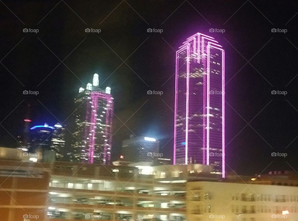 colorful buildings Dallas, TX