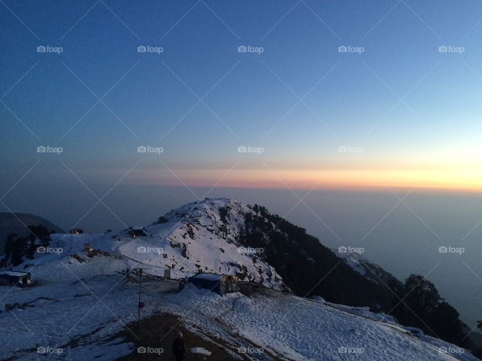 High angle view of a Himalayas